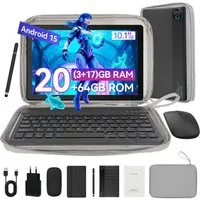 BUFO 10 Zoll 64 GB 1280x800 IPS Maus Tastatur Handschrift Stift Set Tablet (10", 64 GB, Android, WiFi, Dual-Kamera)
