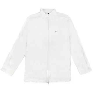 Vintage Nike Herren Weiß Satin Bomberjacke