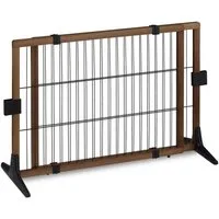 relaxdays Türschutzgitter Ausziehbares Absperrgitter 71 cm hoch