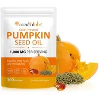 Acentiallabs Kürbiskernöl Sägepalmenöl Softgels Kapseln Prostata Gesundheit Haare Nahrungsergänzungsmittel Softgels, Nahrungsergänzungsmittel, Kürbiskernöl