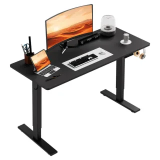 Homavo Schreibtisch, Schwarz, Metall, Recyclingholz, Rechteckig, 60x117x110 cm, Arbeitszimmer, Schreibtische, Bürotische