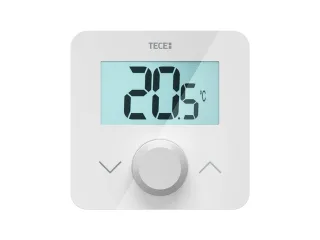Tece floor Raumbediengerät SH-DTP,Display weiß, Temperatur, programmierbar, 2x AAA, 77420055 77420055