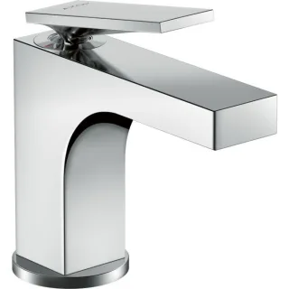 hansgrohe Axor Citterio Waschtischarmatur 39022000 Ausladung 112mm, für Handwaschbecken, mit Zugstangen-Ablaufgarnitur, Pingriff, chrom