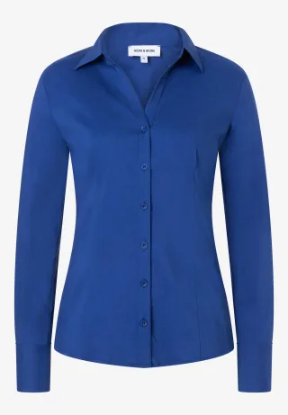 MORE & MORE - Businessbluse blau - Gr. - 36