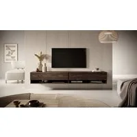 Selsey TV-Schrank MIRRGO hängend, 2-türig mit 2 offenen Fächern, 200 cm