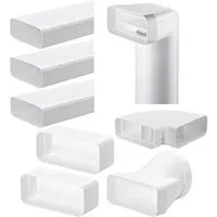 Naber Abluft-Set Naber COMPAIR System Ø 150 flow 150 Flachkanal Set-2 weiß