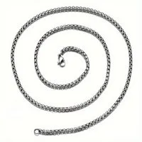 KARMA Edelstahlkette Halskette Herren DamenKett silber 55 o. 60 cm (wasserfest & antiallergisch, 1-tlg., Erbskette), Herrenschmuck Damenschmuck