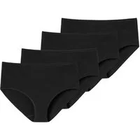 Schiesser Midislip 4er Pack 95/5 Organic Cotton (Spar-Set, 4-St) Midi Slip - Baumwolle - Besonders flache Nähte und supersofter Bund 