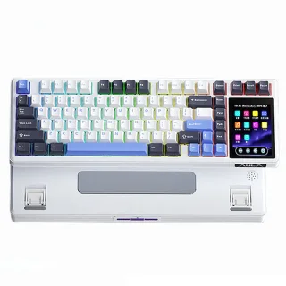 AULA L99 Tri-mode Mechanical Gaming Keyboard with IPS Touch Screen 8000mAh 84 Keys Hot-swap Gasket Structure RGB PBT Key