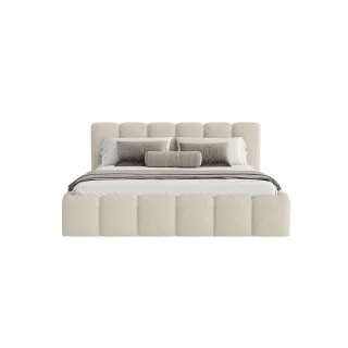 Fedve Polsterbett, Beige, Textil, 200x200 cm, Schlafzimmer, Betten, Polsterbetten
