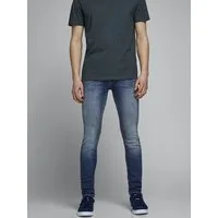 Jack & Jones Skinny-fit-Jeans JJILIAM Skinny Jeans mit Used-Waschung für schlanke Silhouette Abriebeffekte, modisch, skinny fit, Baumwollmischung