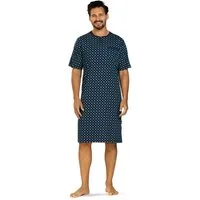 Comte Nachthemd Lunar Lounge (Packung, 1-tlg., 1-teilig) Herren Schlafanzug Schlafshirt Kurzarm geknöpft große Größen