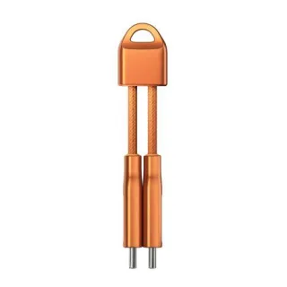 Nomad ChargeKey USB-C to USB-C Charging Cable Stellar Orange