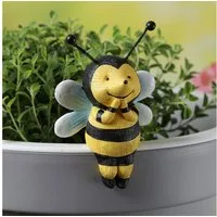 MARELIDA Tierfigur Blumentopfhänger Biene Dekofigur als Topfhänger Gartenfigur H: 11,5cm (1 St)