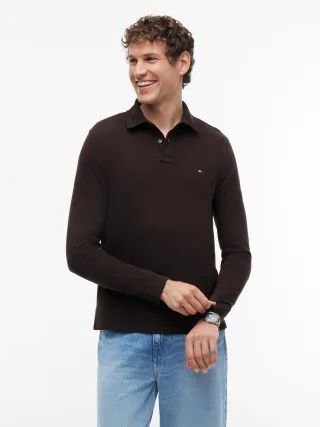 1985 REGULAR LS POLO Chocolate - Gr. - M
