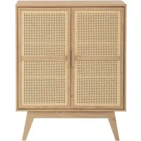 OTTO home Kommode Bridget Highboard, Kommode, feste und verstellbare Einlegeböden, Breite 87cm, Höhe 110cm