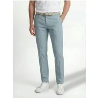 Hiltl Chinos Taura Chino Hose Herren Slim Fit Summer Popeline, hellblau, 50 leichte atmungsaktive Sommerhose aus Baumwolle mit Lyocell und Stretch