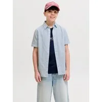Jack & Jones Junior Kurzarmhemd JJEBREEZE LINEN BLEND SHIRT S/S SN JNR