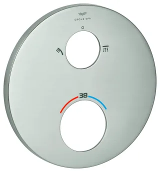 GROHE Rosette 49244 rund für Thermostat-FMS supersteel, 49244DC0 49244DC0