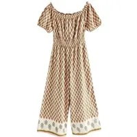 Next Jumpsuit Schulterfreier Jumpsuit mit weitem Bein (1-tlg)