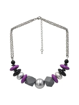 Steuer Modeschmuck Collier aus verschiedenen Materialien und Hämatit