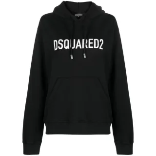 Dsquared2 Cool Fit Markenlogo Schwarzer Hoodie