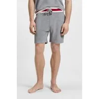 HUGO Sweatshorts JAXON kontrastfarbene Details, Tunnelzug