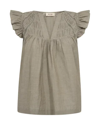 MOS MOSH - MMWoda Izha Blouse burnt olive - Gr. - XS