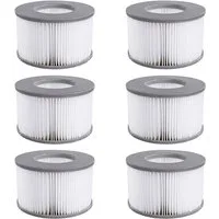 FELIXLEO Kartuschen-Filterpumpe Ersatzfilter für MSPA Whirlpool zubehör für MSPA FD2089 (6 St)