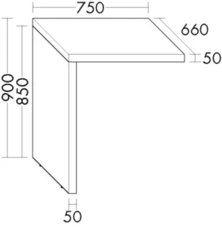 Burgbad Wamaverkleidung KPF gesamt 900x750x660 Golden Iron Dekor, WPDS075RA0302 WPDS075RA0302