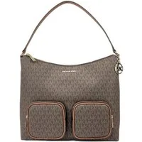 MICHAEL KORS Handtasche Michael Kors Merritt Large Cargo Shoulder Bag Braun Damen Handtasche