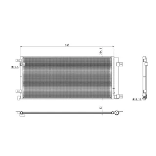 NRF Klimakondensator + Trockner Honda Civic 10 350494