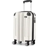 KONO Handgepäck-Trolley Panda-Design Hartschalen-Koffer mit 360°-Drehrollen