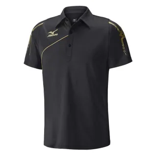 Mizuno Drylite Herren schwarzes Poloshirt