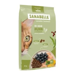 Sanabelle Trockenfutter Katze, Adult, No Grain, Huhn 2x8 kg