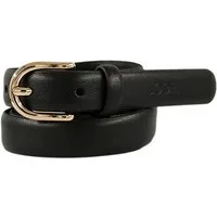JOOP! Ledergürtel Breite 2 cm, mit Gold-Schließe und Logo-Plakette