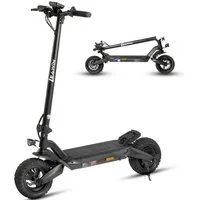 ZWHEEL E-Scooter mit ABE, 10 Zoll klappbar E-Roller, 80km Reichweite, Offroad Blinker, 500 W, 20 km/h, (Tasche geschenkt, mit Blinker, Doppelstoßdämpfer), 48V 720Wh Akku, 10 Zoll Offroad-Luftreifen, Vollfederung
