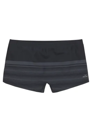 LASCANA - Venice Beach LM exkl. Sport Boxer-Badehose black-grey - Gr. - 6