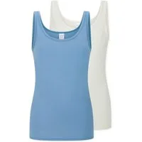 Schiesser Unterhemd Modal Essentials (2er Pack) Single Jersey, temperaturausgleichend, Rundhalsausschnitt