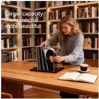 Youyijia Aktenregal Schallplattenständer für 60 Vinyl LPs – Stabiler Albumhalter