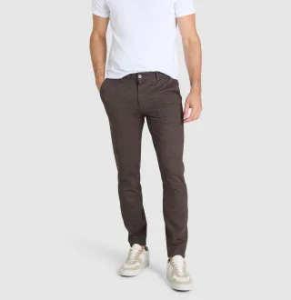 MAC - MAC JEANS - Griffin, Printed Jersey beige - Gr. - 32