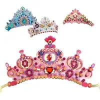 DJECO Kreativset DIY Mosaik-Diademe Prinzessin
