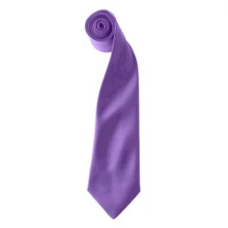 Premier Colours Herren Satin Clip Krawatte (2er-Pack) (Reiches Violett)