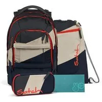 Satch Schulranzen pack Bundle (4-tlg., 4-teiliges Set), größenverstellbares Rückensystem