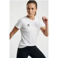 hummel T-Shirt HMLGO 2.0 T-SHIRT S/S WOMAN mit Rundhalsausschnitt, Kurzarm, aus Baumwolle, in Stretch-Jersey