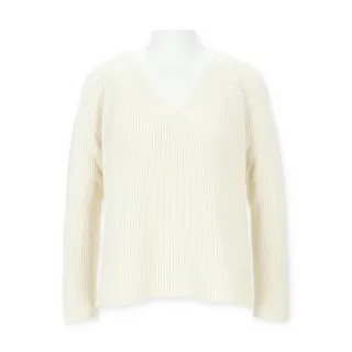 Halsüberkopf Accessoires - Pullover V-Ausschnitt 1/1 Arm natur - Gr. - M