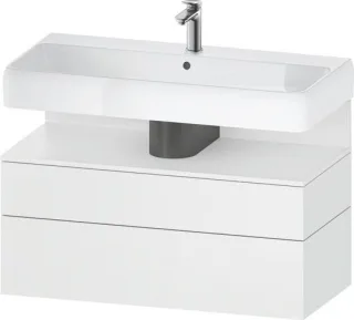 Duravit Qatego Waschtischunterbau wandhängend Weiß Matt 990x470x590 mm - QA4395018180010 QA4395018180010