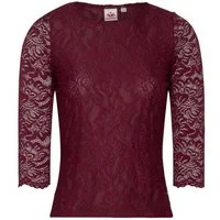 Spieth & Wensky Trachtenshirt Blusenshirt - ALHEIM - dunkelblau, dunkelrot