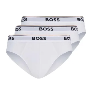 Boss - Slips für Herren, Premium-Baumwolle (3er-Pack) (Weiß)