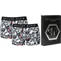 PHILIPP PLEIN Boxershorts Herren Unterwäsche 2er Pack Dollar Boxer Hose Rock’n’Roll trifft auf High-End-Komfort